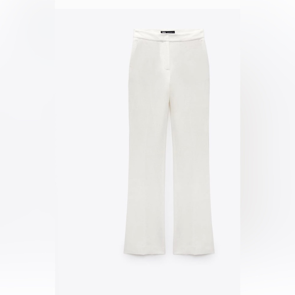 Full Length Linen Blend Flares